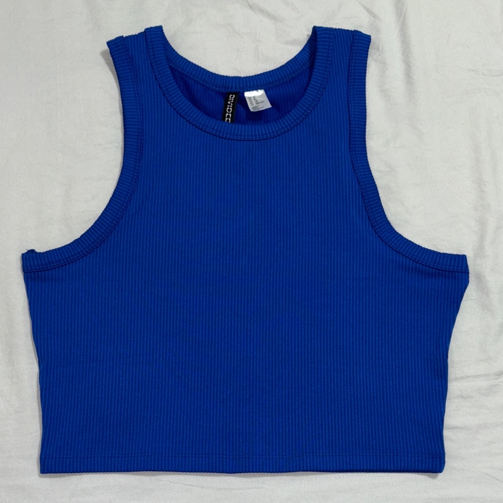 H&M Divided Vibrant Blue Knit Top